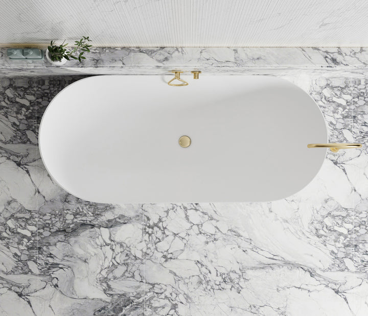 Attica Noosa Fluted 1700 Matte White Bath