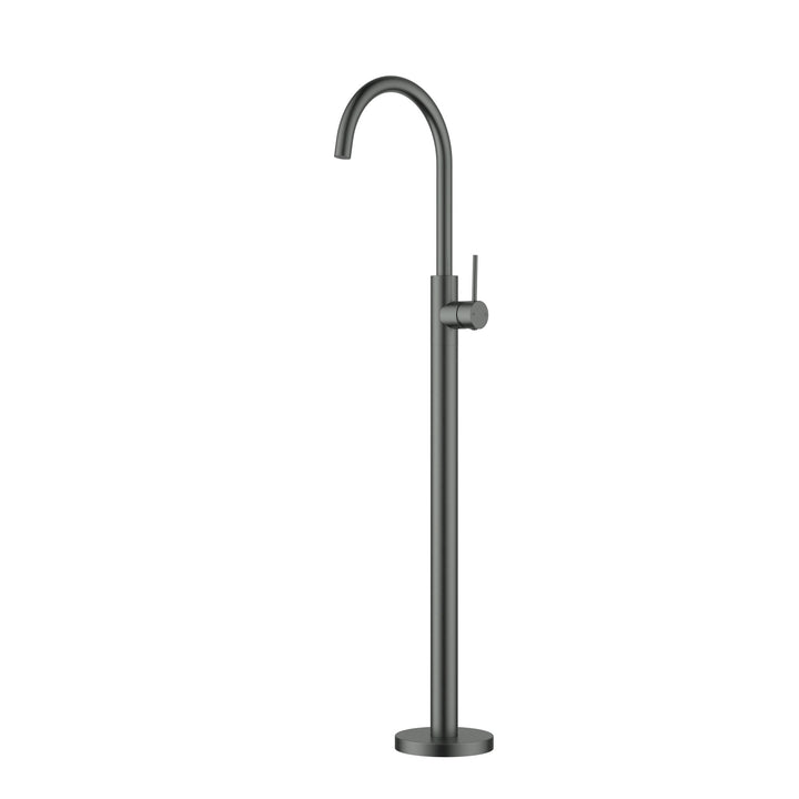 Otus Slimline Bath Mixer Freestanding - Gun Metal