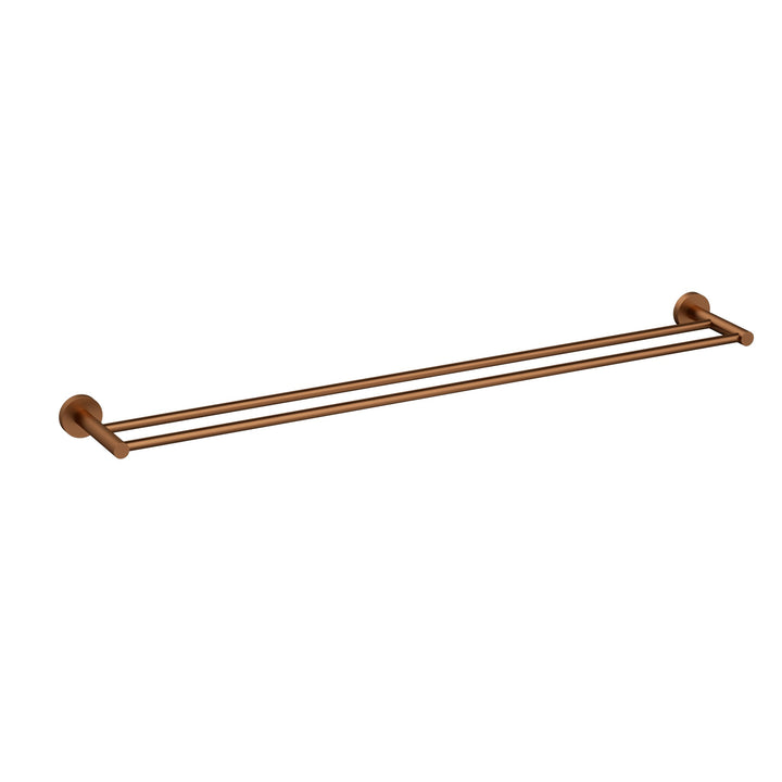 Otus Slimline Towel Rail Double 900mm - Brushed Copper