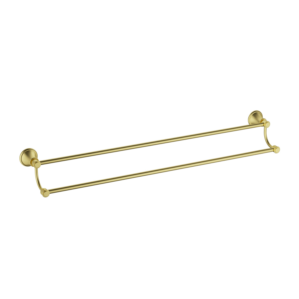 Clasico Towel Rail Double 600mm - Brushed Gold