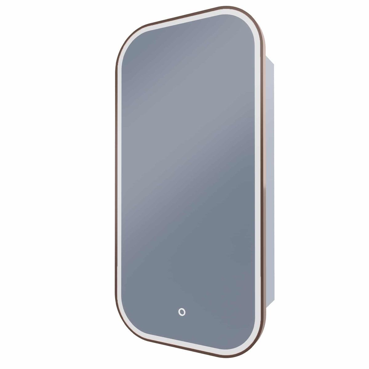 Piazza LED Rectangle Shaving Cabinet Cuban Bronze product view 2