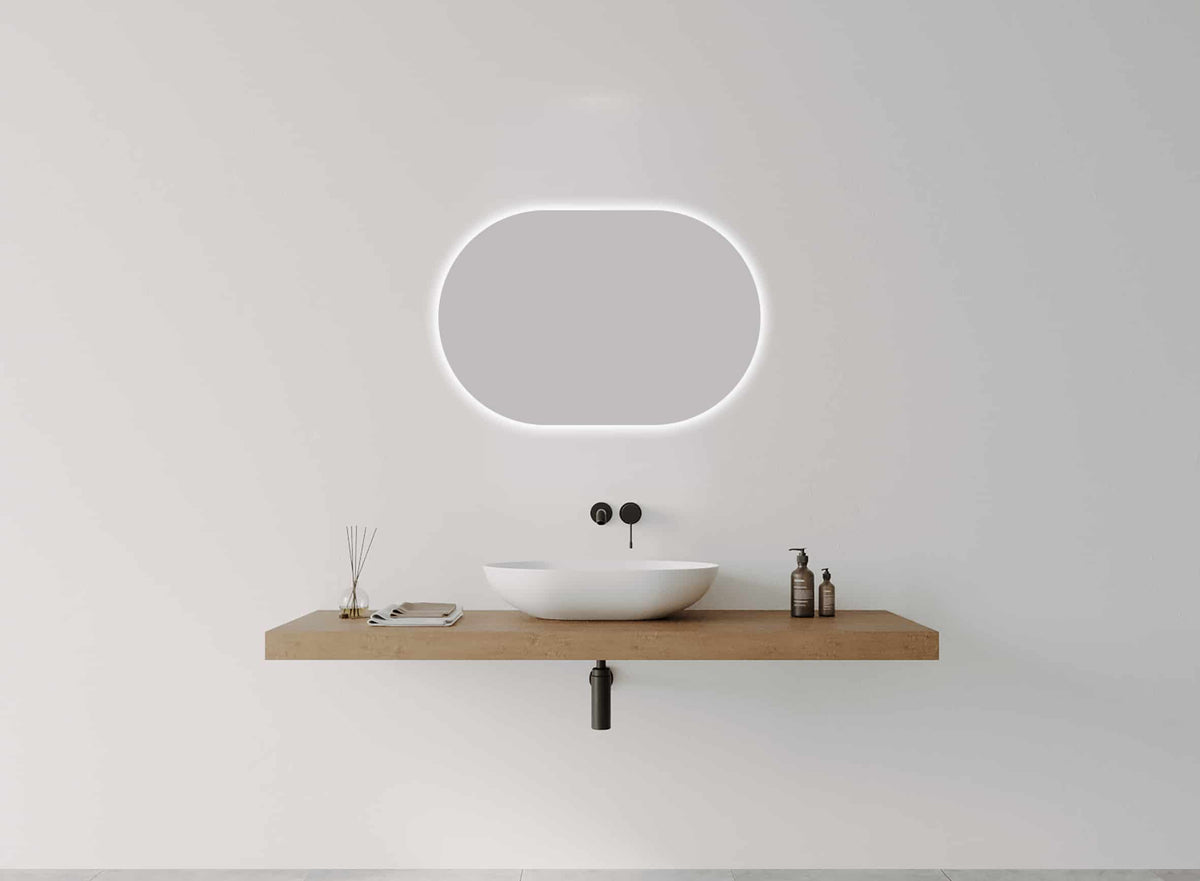 O Series Landscape Oval LED Mirror detail view 3