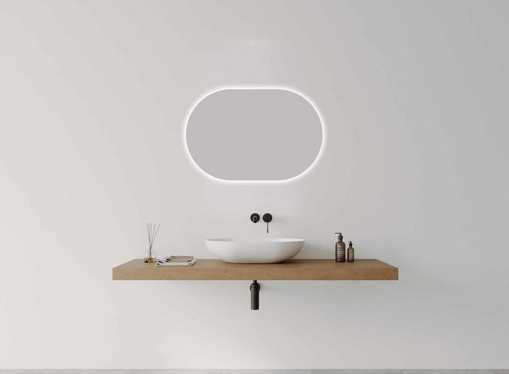O Series Landscape Oval LED Mirror detail view 3