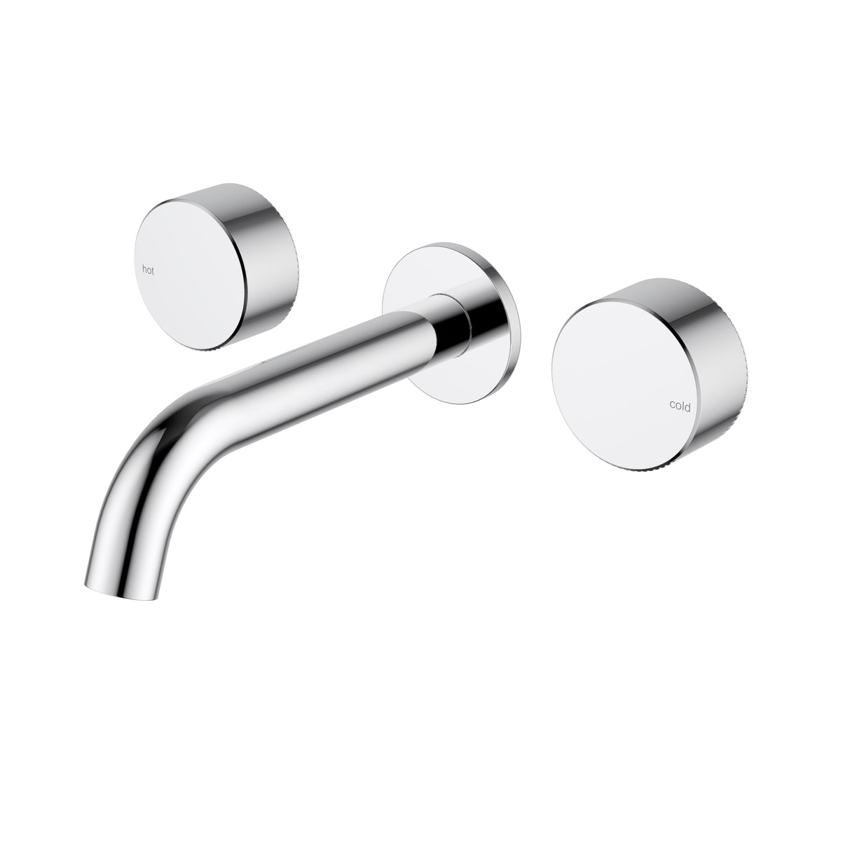 Hali 1/4 Turn C/D Wall Basin Set - Chrome