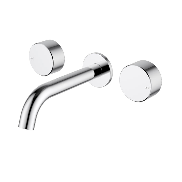 Hali 1/4 Turn C/D Wall Basin Set - Chrome