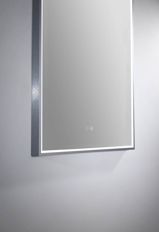 Arch LED Mirror with Demister and Portable Magnifier Georgian Metal lifestyle view 2