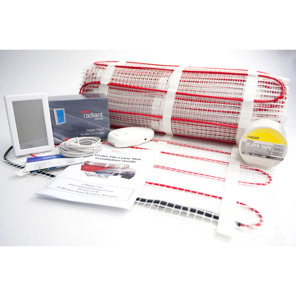 Radiant Under Tile Floor Heating Cable Mat Kit (Living Areas) - under-tile-kit
