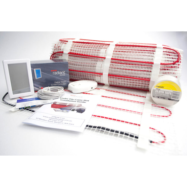 Radiant Under Tile Floor Heating Cable Mat Kit (Living Areas) - under-tile-kit