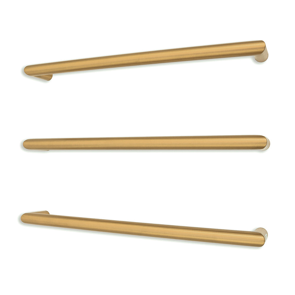 Radiant Heated Single Round Bar Towel Rail - gld-sbrtr-650-1