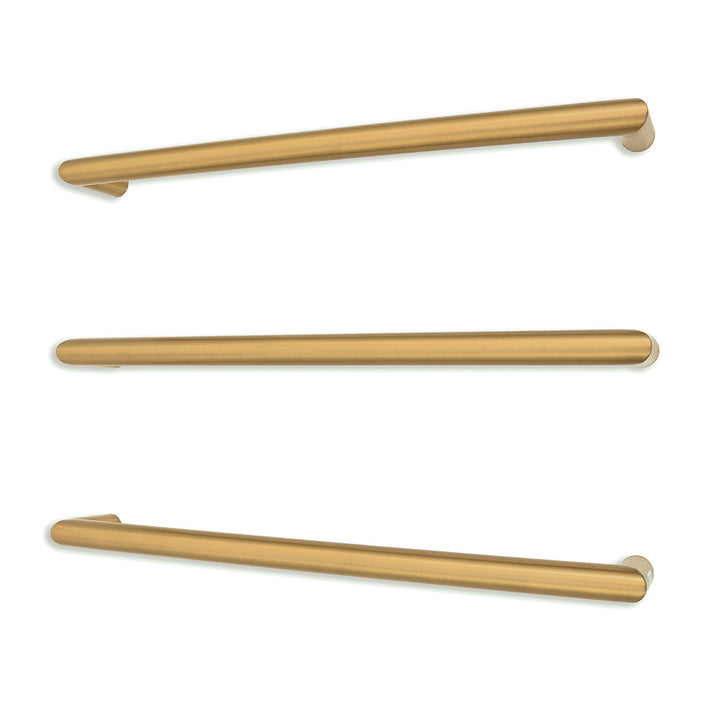 Radiant Heated Single Round Bar Towel Rail - gld-sbrtr-650-1
