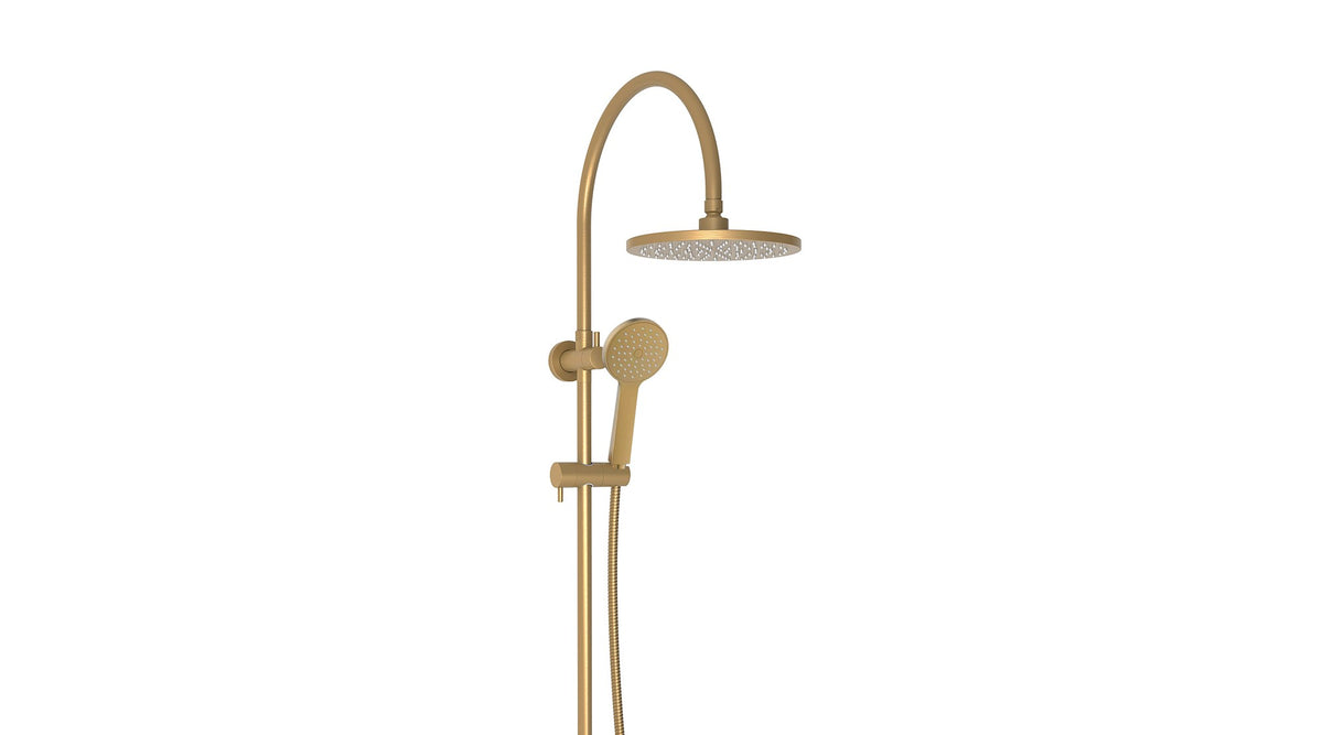 Soul Classic Gooseneck Shower Set - Brushed Brass