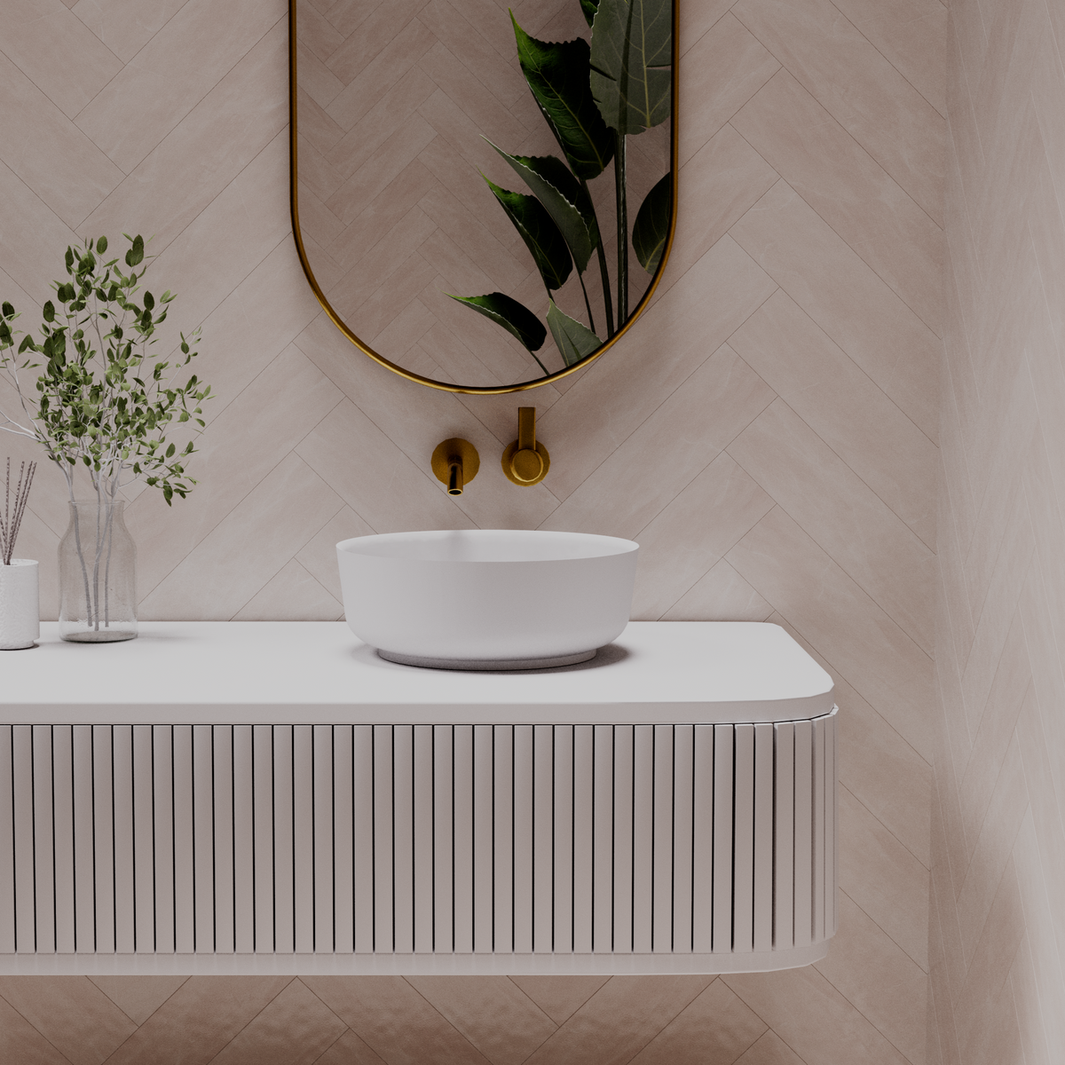 Georgia above counter basin — front view