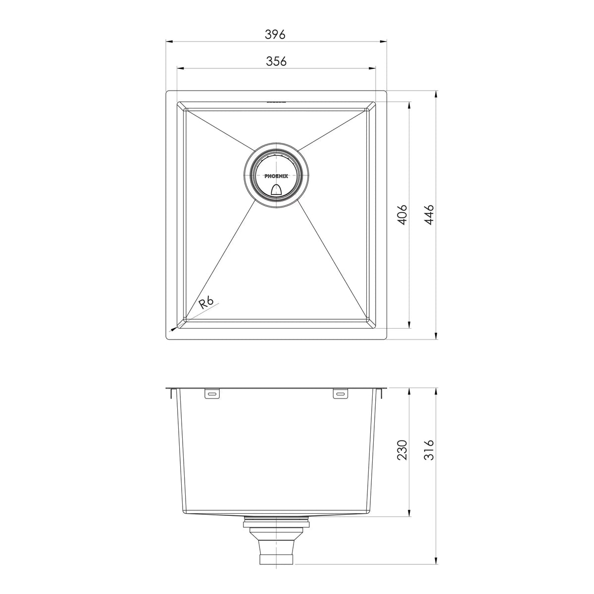 4000 Series Single Bowl Sink - Stainless Steel