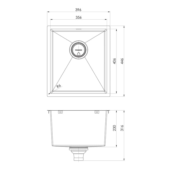 4000 Series Single Bowl Sink - Stainless Steel