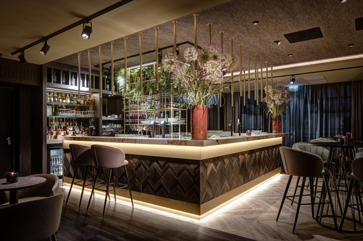 Khalo Dekton 8mm in a hospitality setting