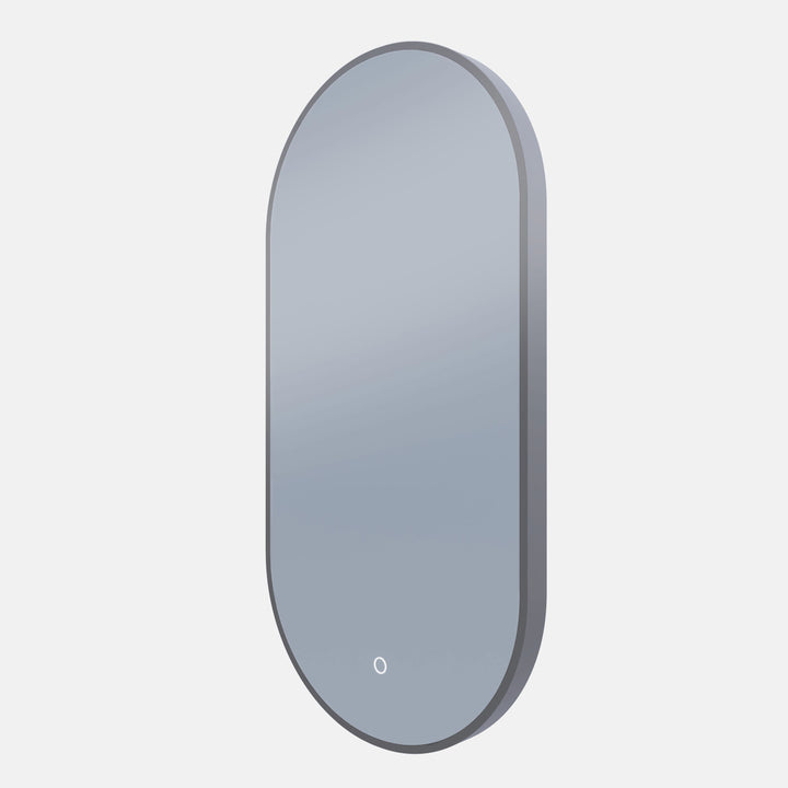 Framed O Series Oval LED Mirror Georgian Metal