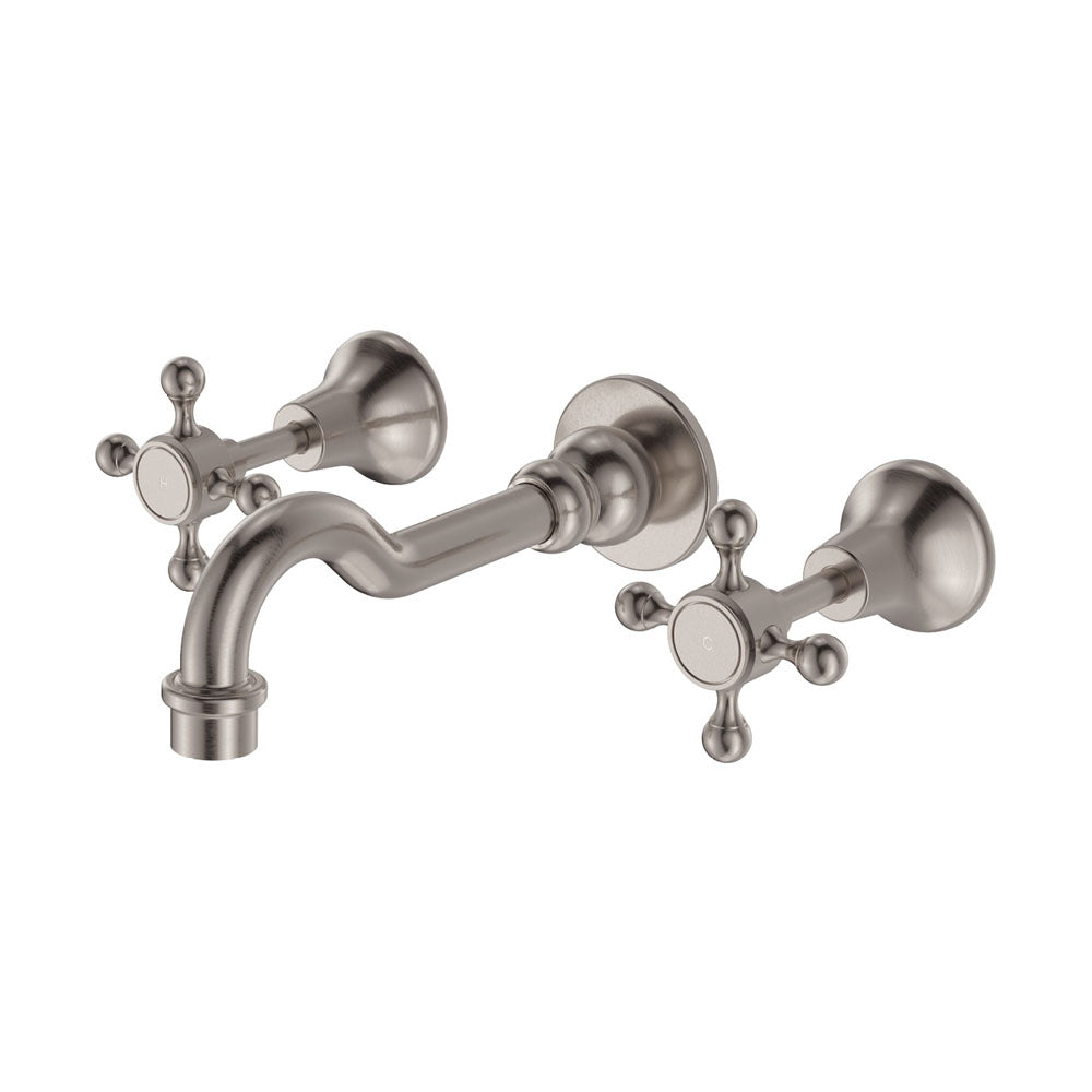 Lillian Basin/Bath Wall Set - Brushed Nickel