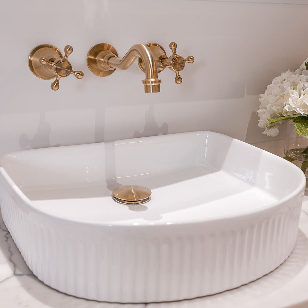 Lillian Basin/Bath Wall Set - Urban Brass