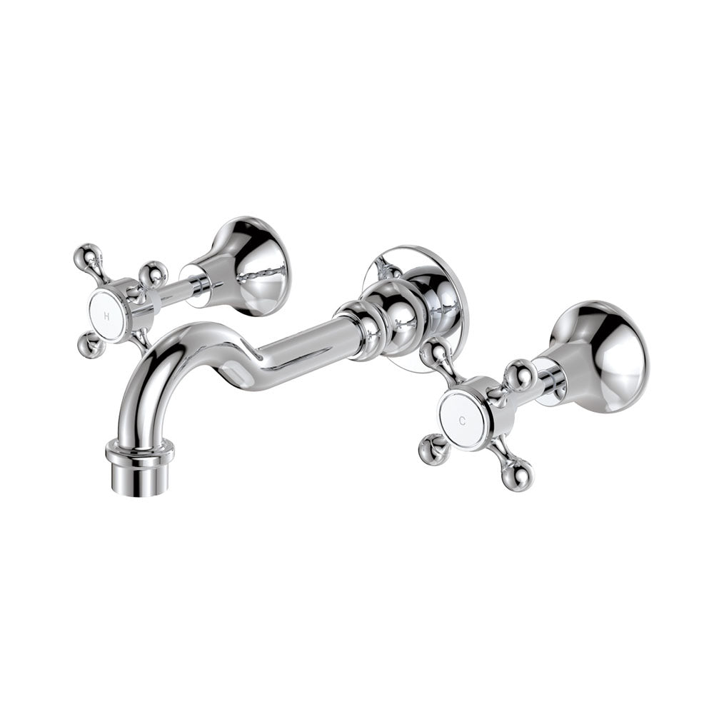 Lillian Basin/Bath Wall Set - Chrome