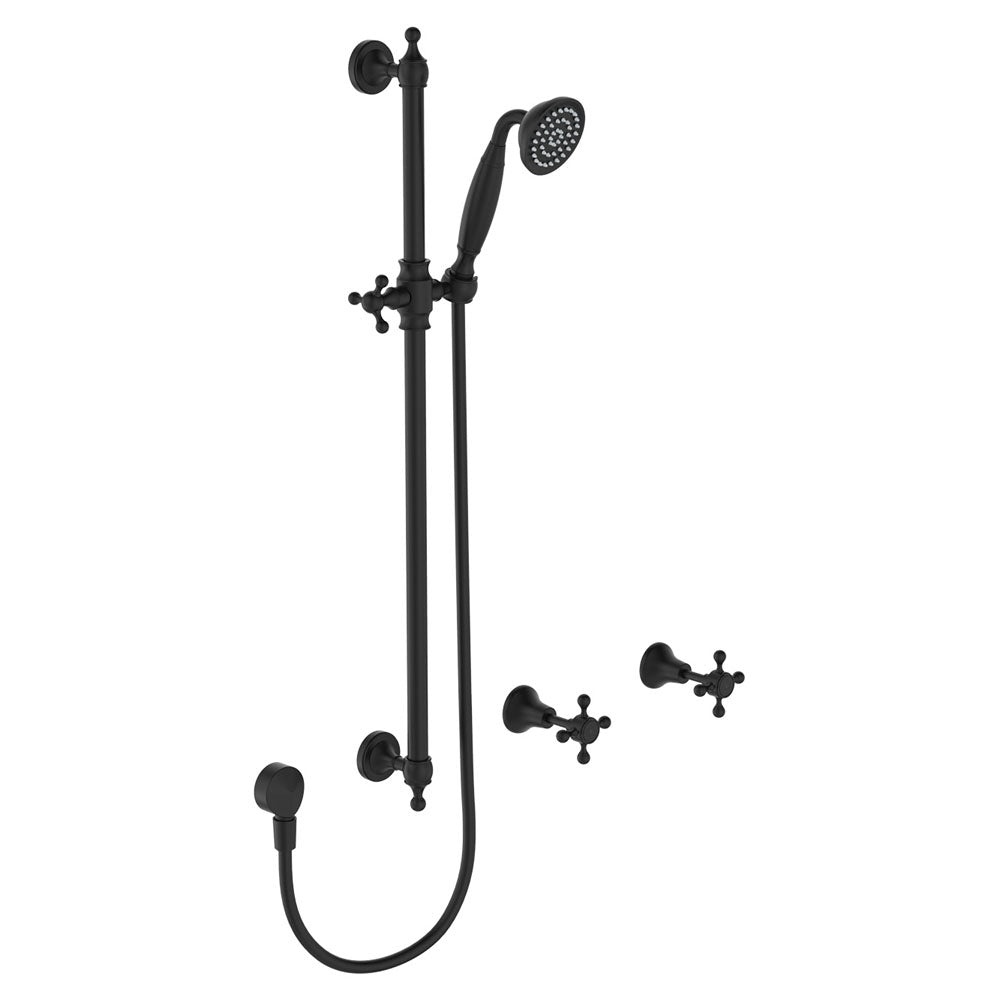 Lillian Rail Shower Set - Matte Black