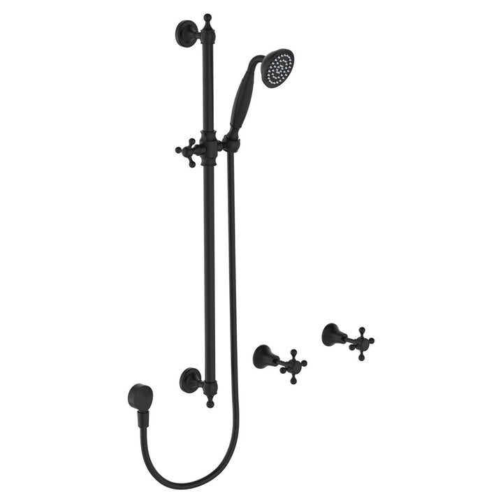 Lillian Rail Shower Set - Matte Black