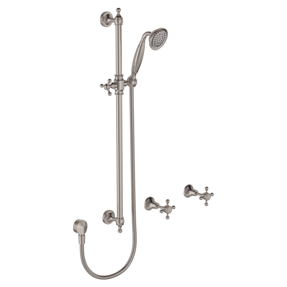 Lillian Rail Shower Set - Brushed Nickel