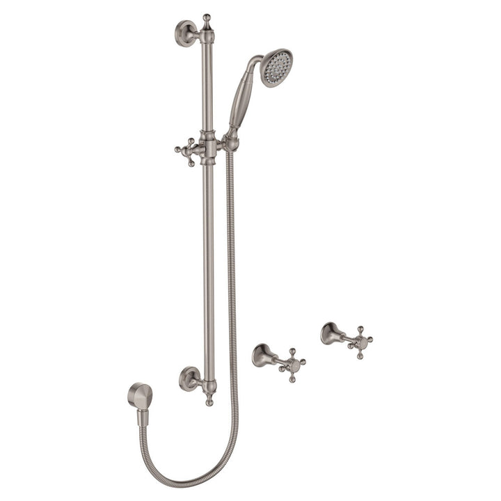 Lillian Rail Shower Set - Brushed Nickel