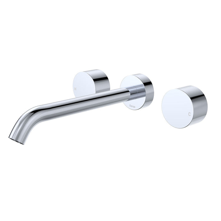 Kaya Wall Set, Round Taps, 220mm Outlet - Chrome