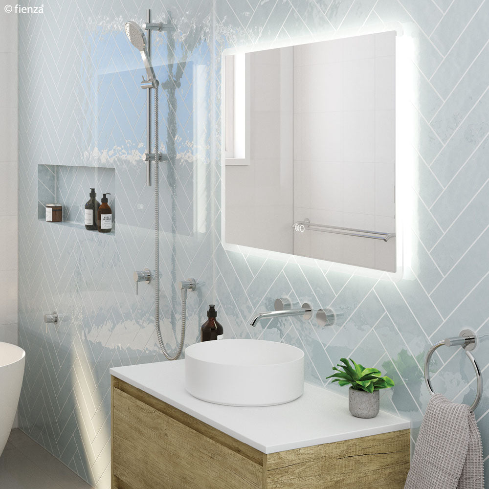 Kaya Wall Set, Round Taps, 180mm Outlet - Chrome