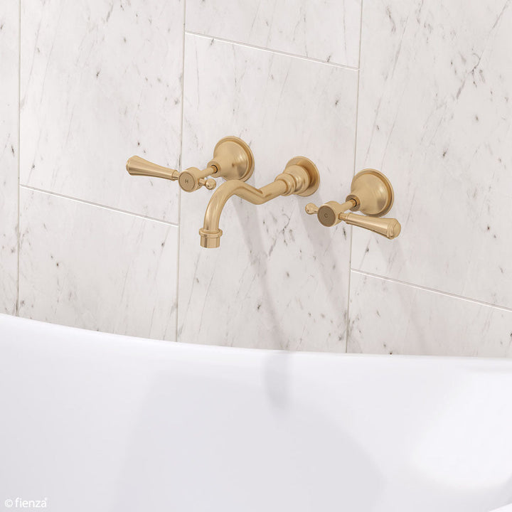Lillian Lever Basin/Bath Wall Set - Urban Brass