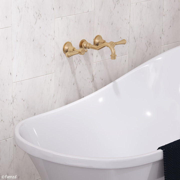 Lillian Lever Basin/Bath Wall Set - Urban Brass