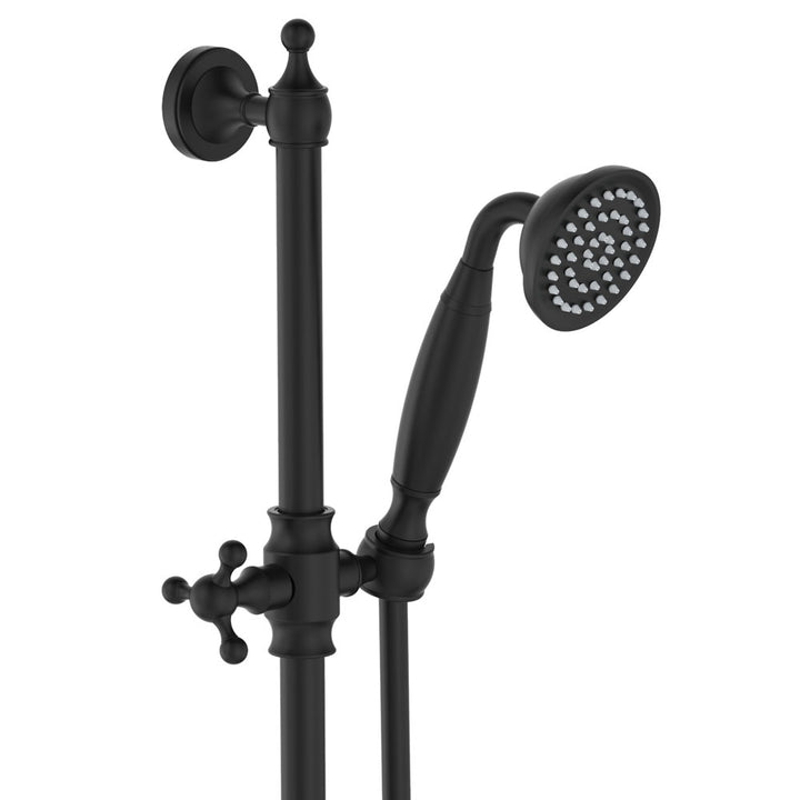 Lillian Lever Rail Shower Set - Matte Black