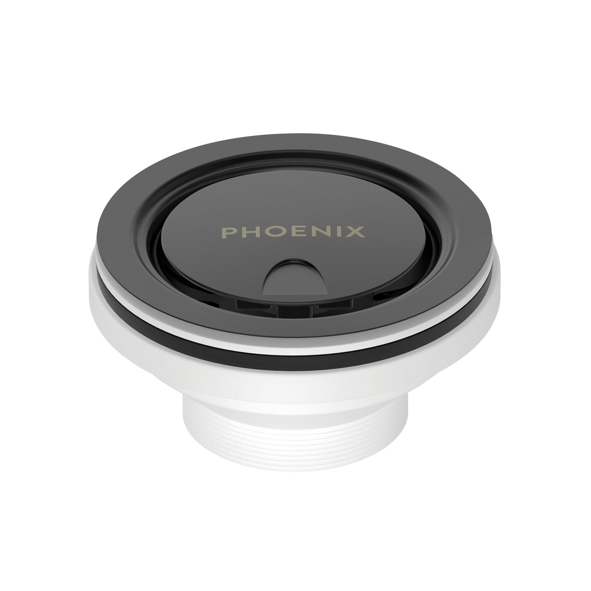 Covered Sink Basket Waste - Matte Black