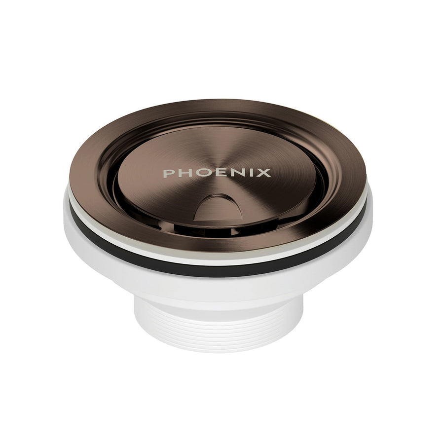 Covered Sink Basket Waste - Brushed Bronze