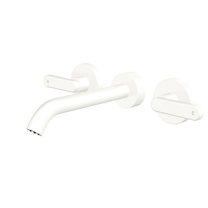 Kaya Wall Set, Lever Taps, 180mm - Matte White