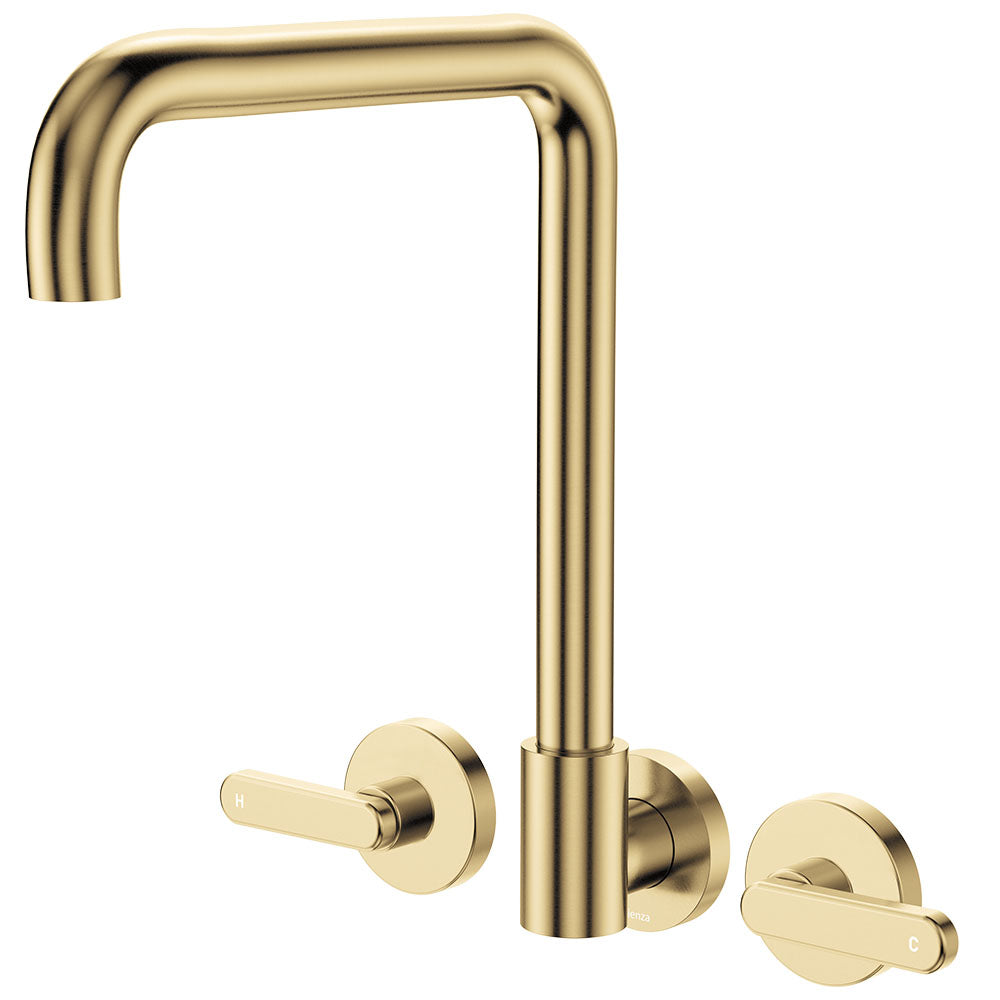 Kaya Squareline Wall Set, Lever Taps - Urban Brass