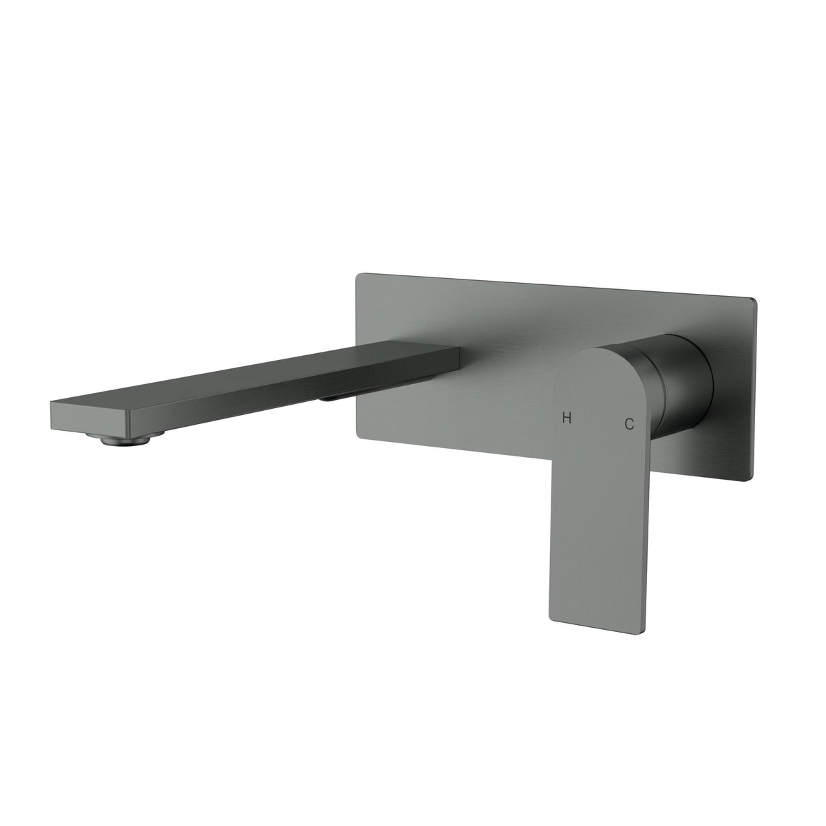 Ruki Wall Basin Mixer - Gun Metal