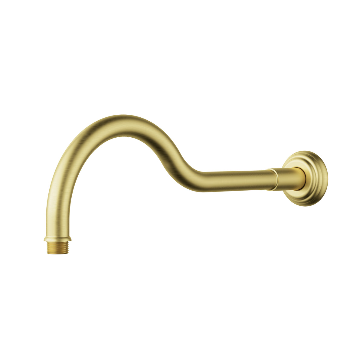 Clasico Shower Arm Horizontal 400mm - Brushed Gold