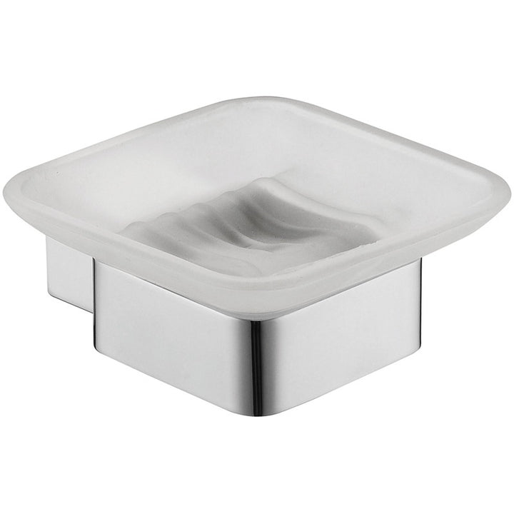 Rosa Soap Dish Glass - Chrome
