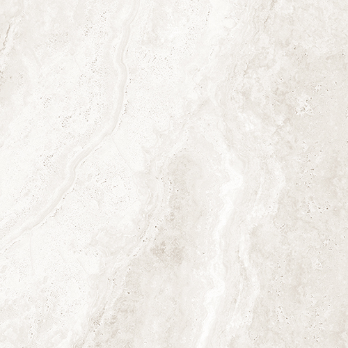 3D Crafted Travertine White Porcelain Tile tile face, 600 x 600 mm