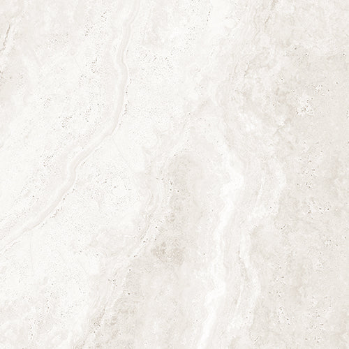 3D Crafted Travertine White Porcelain Tile tile face, 600 x 600 mm