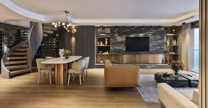 Aura Dekton 8mm in a living area setting