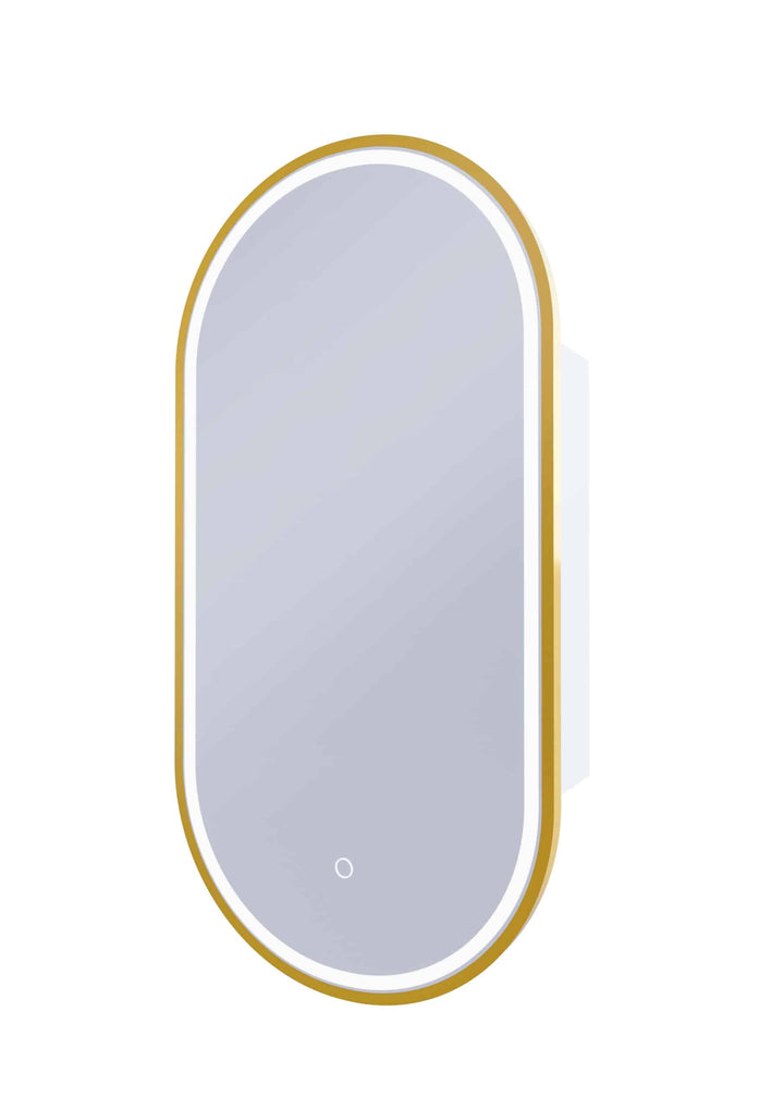 Capsule LED Shaving Cabinet Nordic Gold