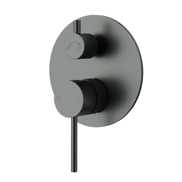 Otus Slimline Wall Mixer Diverter Trim Kit - Gun Metal