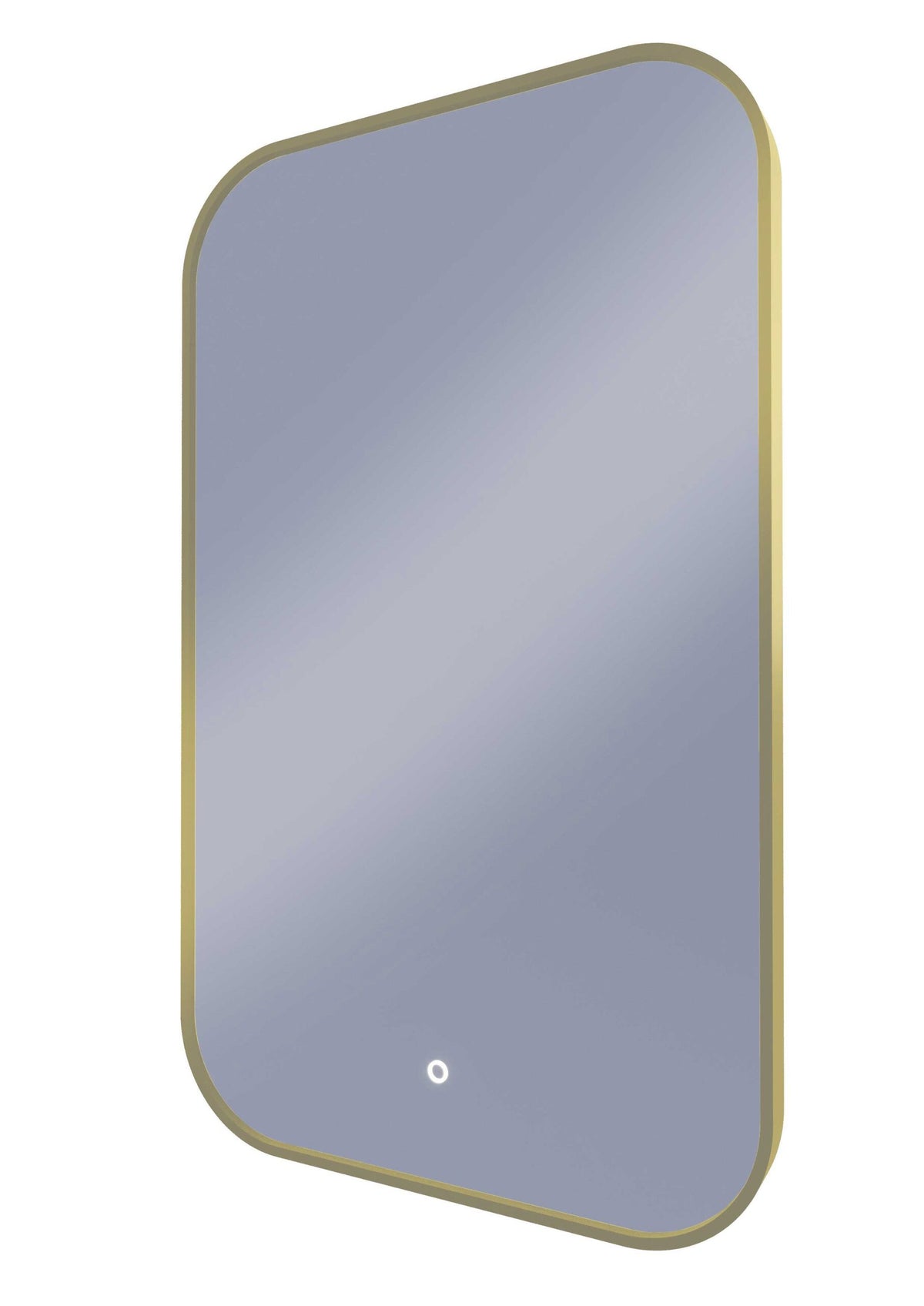 Framed I Series Soft Rectangle LED Mirror Nordic Gold product view 2