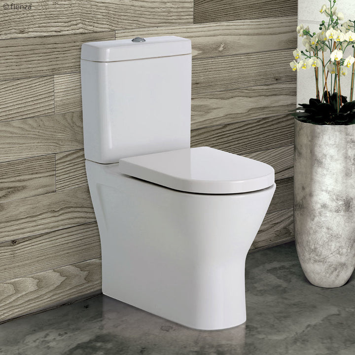 RAK Resort Back-to-Wall Toilet Suite, Gloss White with Top Inlet - product