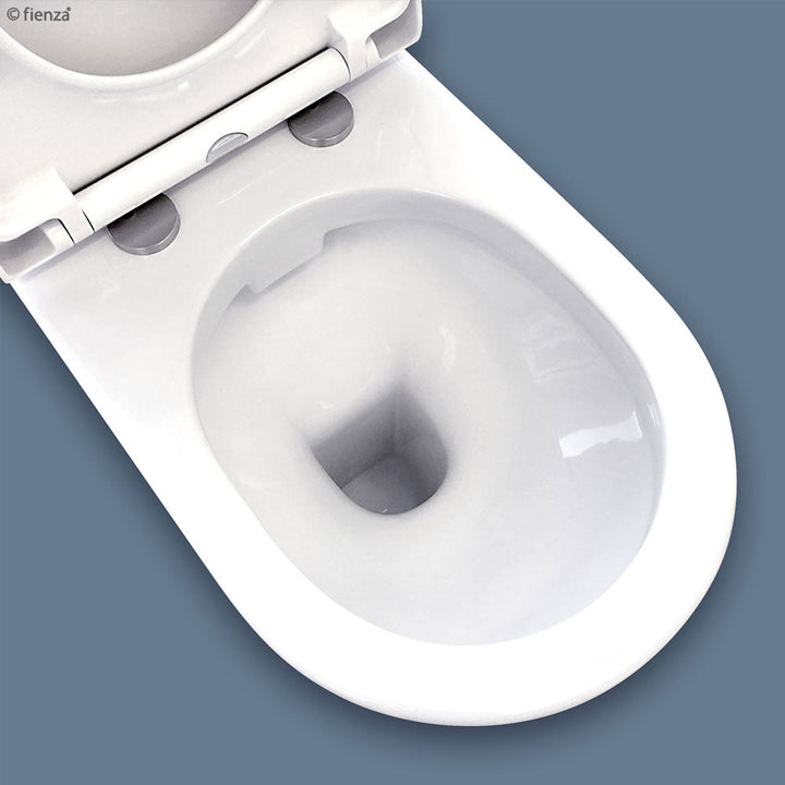 RAK Resort Back-to-Wall Toilet Suite, Gloss White with Top Inlet - product