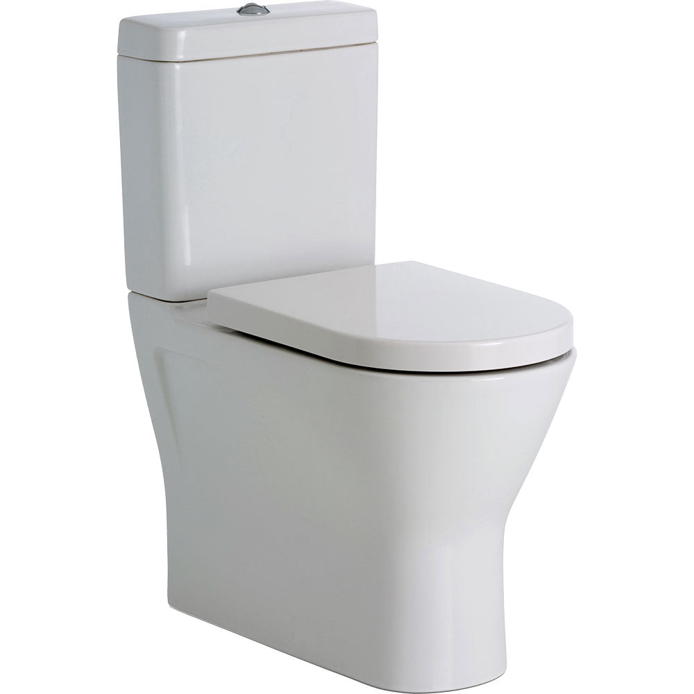RAK Resort Back-to-Wall Toilet Suite, Gloss White with Top Inlet - product