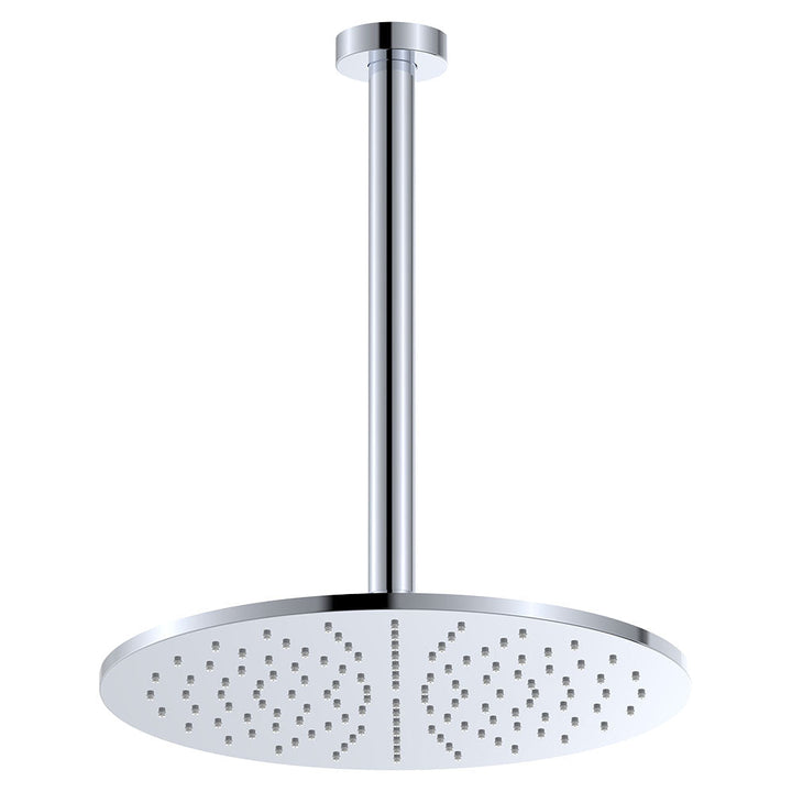 Empire Slim Ceiling Shower 300mm Head, 350mm Drop - Chrome