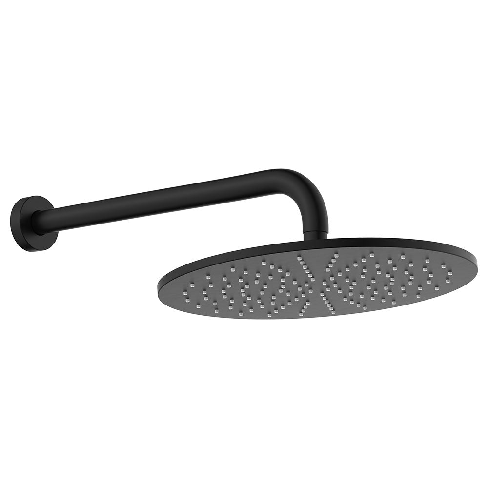 Empire Slim Shower Arm Set - Matte Black